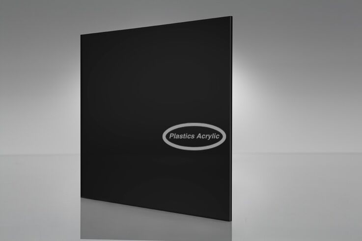 Black Acrylic Plexiglass Sheet 1/8" X 12" X 12"